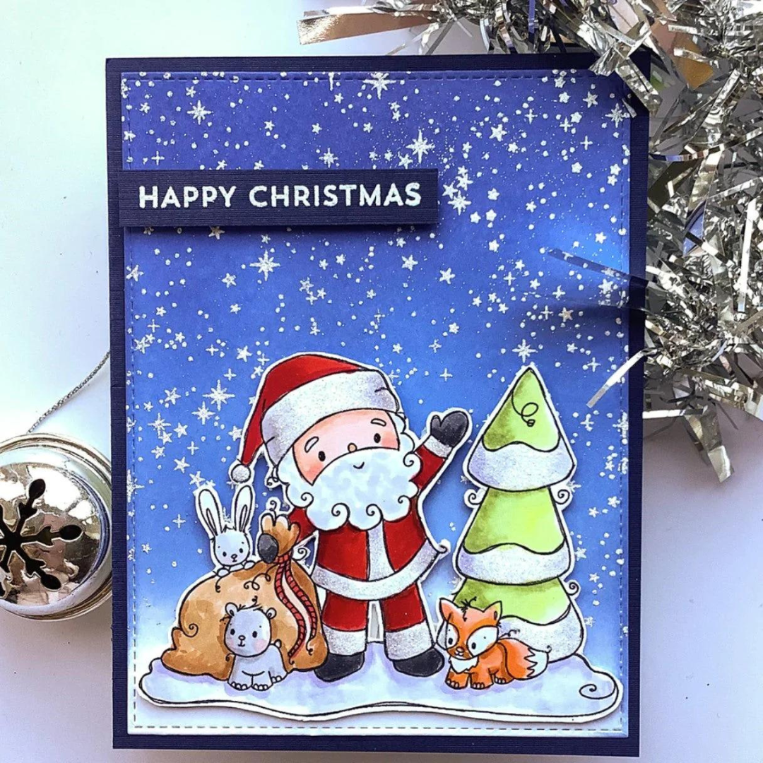 Paper Rose Studio - Woodland Santa Be Merry Metal Die