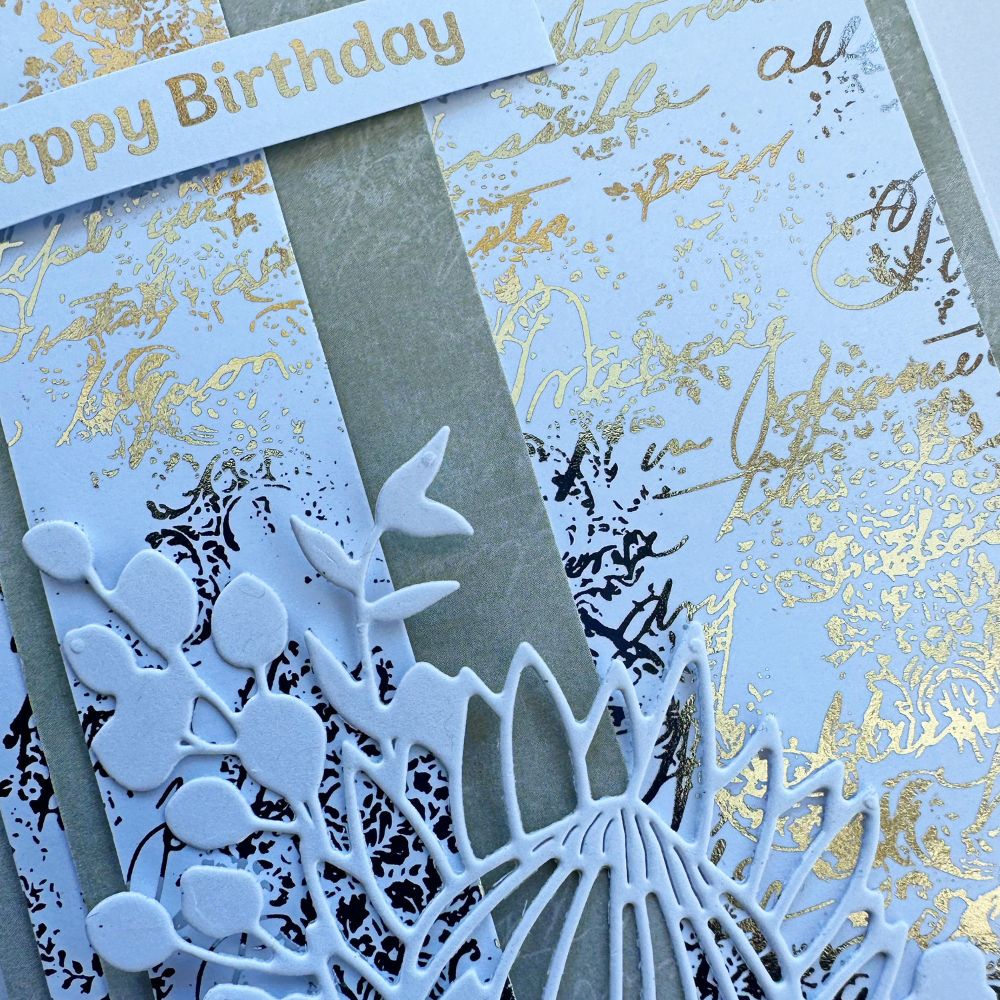 Paper Rose Studio - Blooming Proteas Gold Foil 12" x 12" Paper Collection