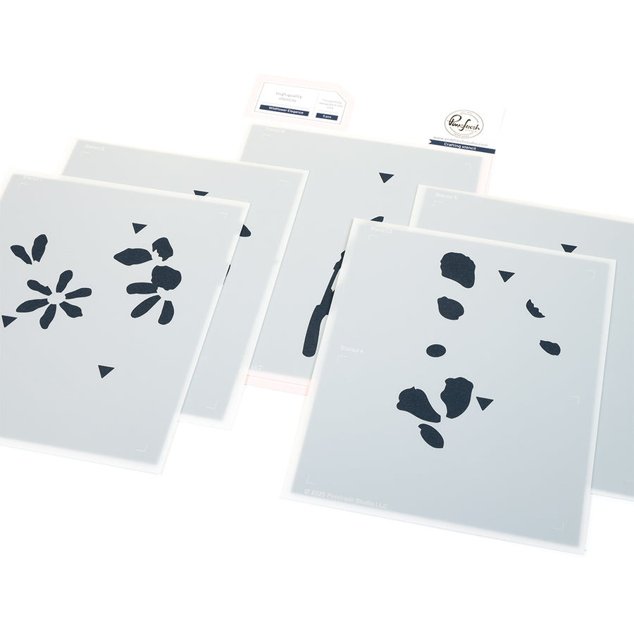 Pinkfresh Studio - Wildflower Elegance Stencils