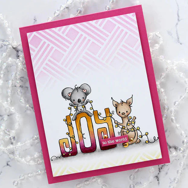 Paper Rose Studio - Christmas Joy Word Clear Stamp