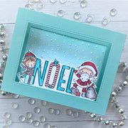 Paper Rose - Christmas Noel Word Clear Stamp