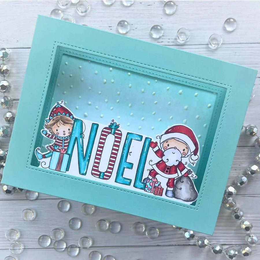 Paper Rose - Christmas Noel Word Clear Stamp