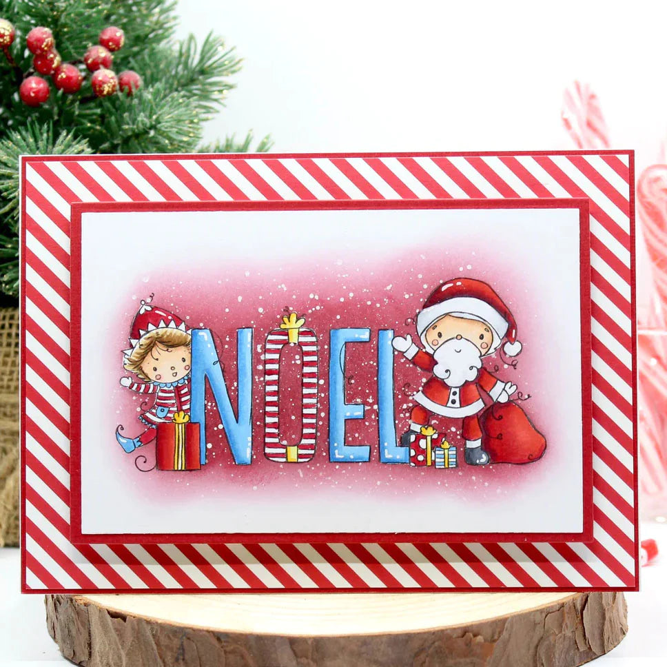 Paper Rose Studio - Christmas Noel Word Clear Stamp