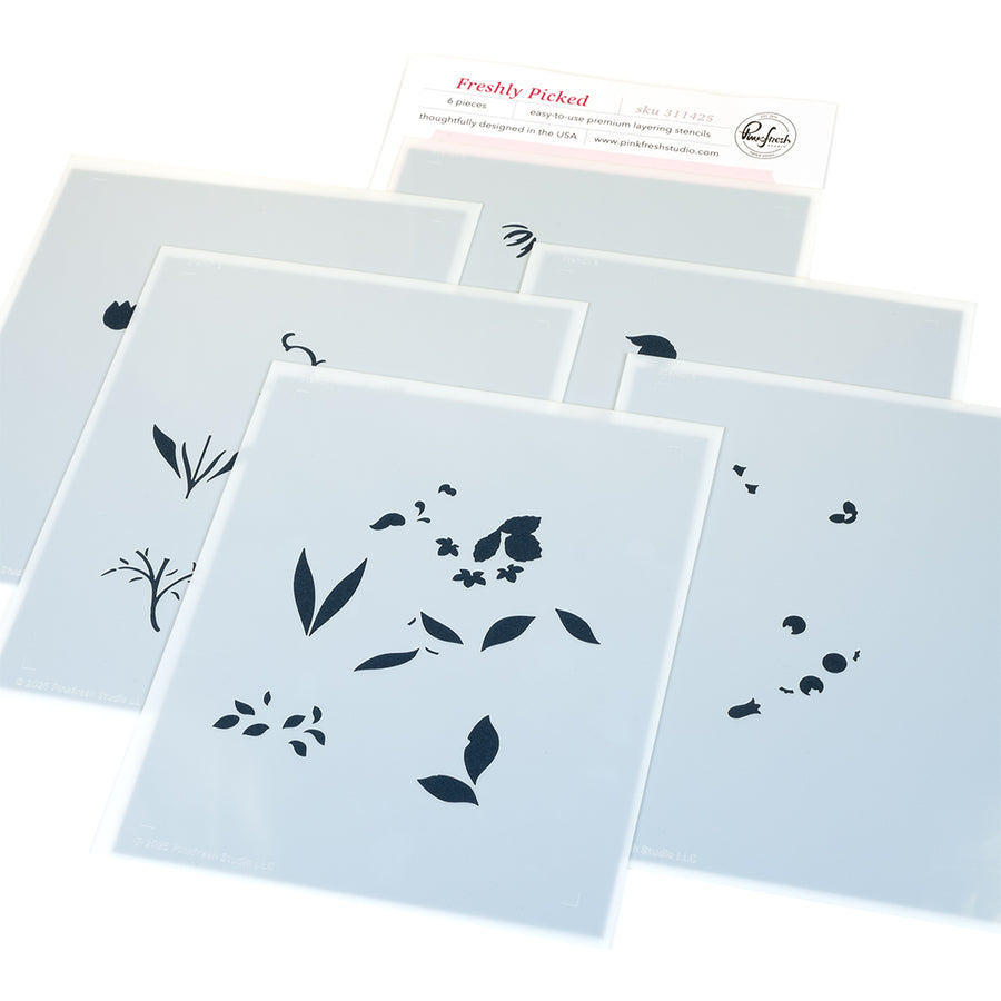 Pinkfresh Studio - Freshly Picked Stencils