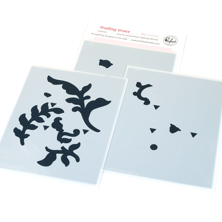 Pinkfresh Studio - Trailing Grace Stencils