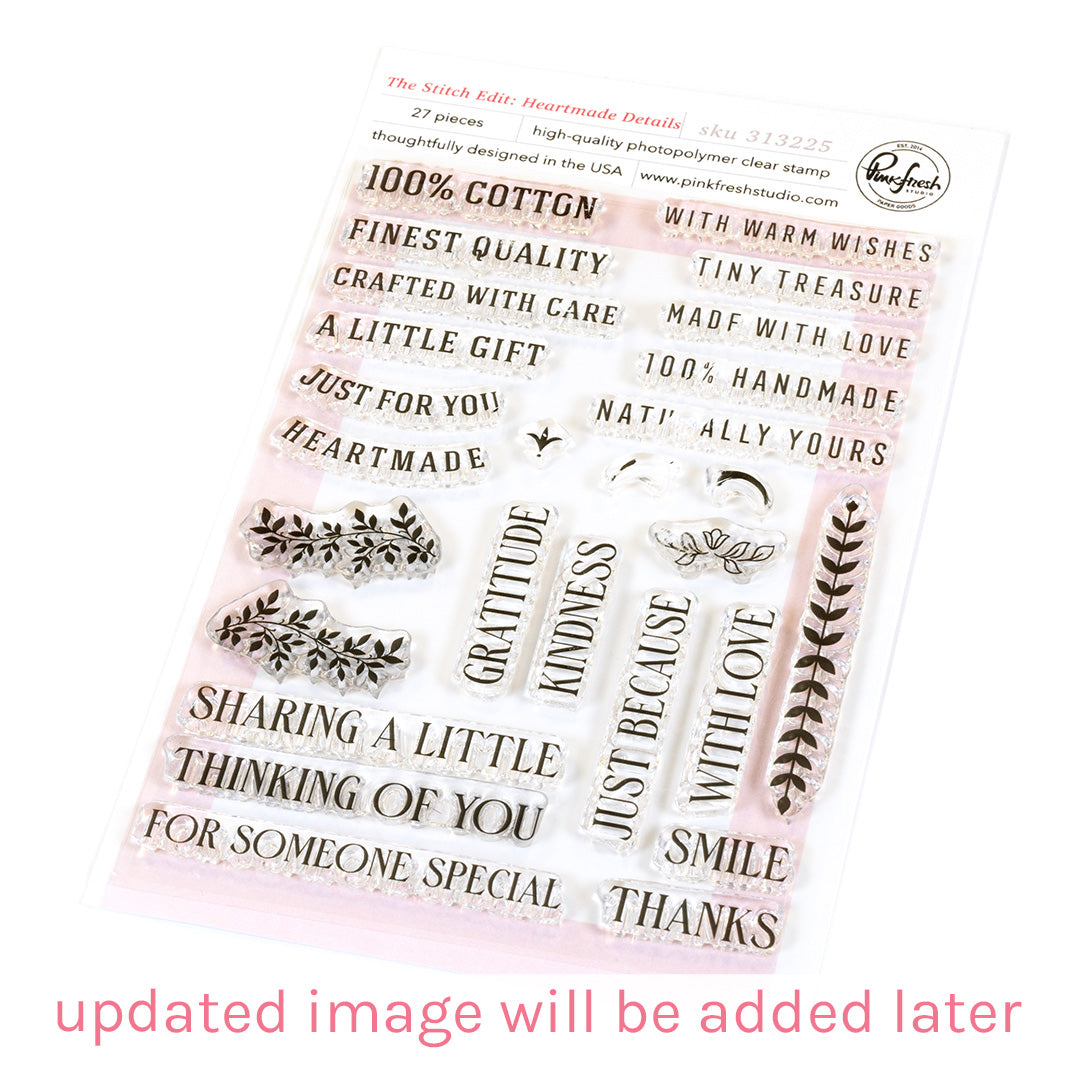 Pinkfresh Studio - The Stitch Edit: Heartmade Details Stamps