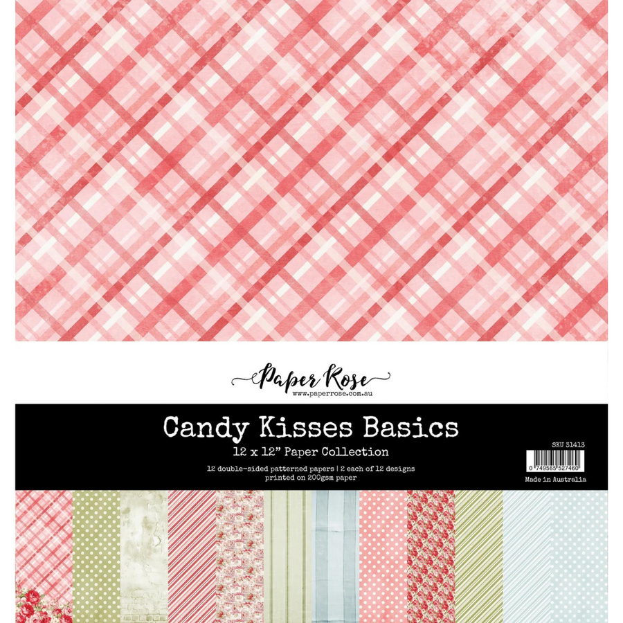 Paper Rose - Candy Kisses Basics 12" x 12" Paper Collection