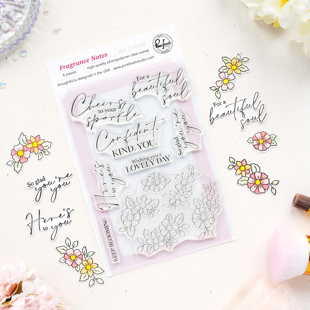 Pinkfresh Studio - Fragrance Notes Stamps