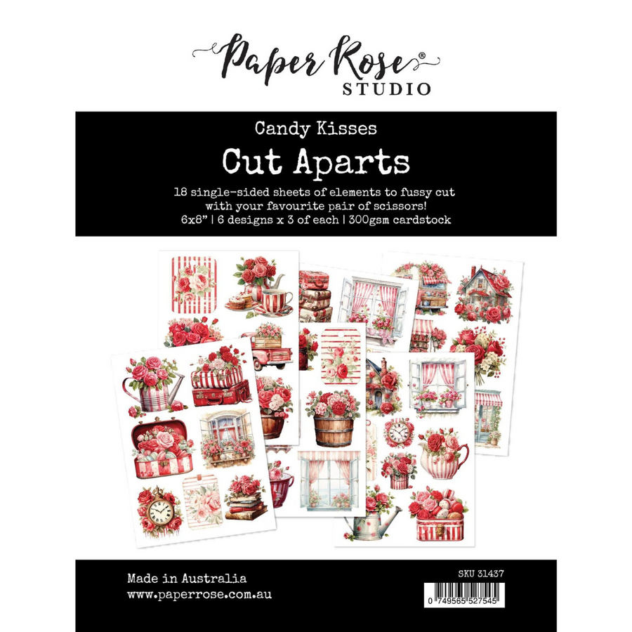 Paper Rose Studio - Candy Kisses Cut Aparts Paper Pack