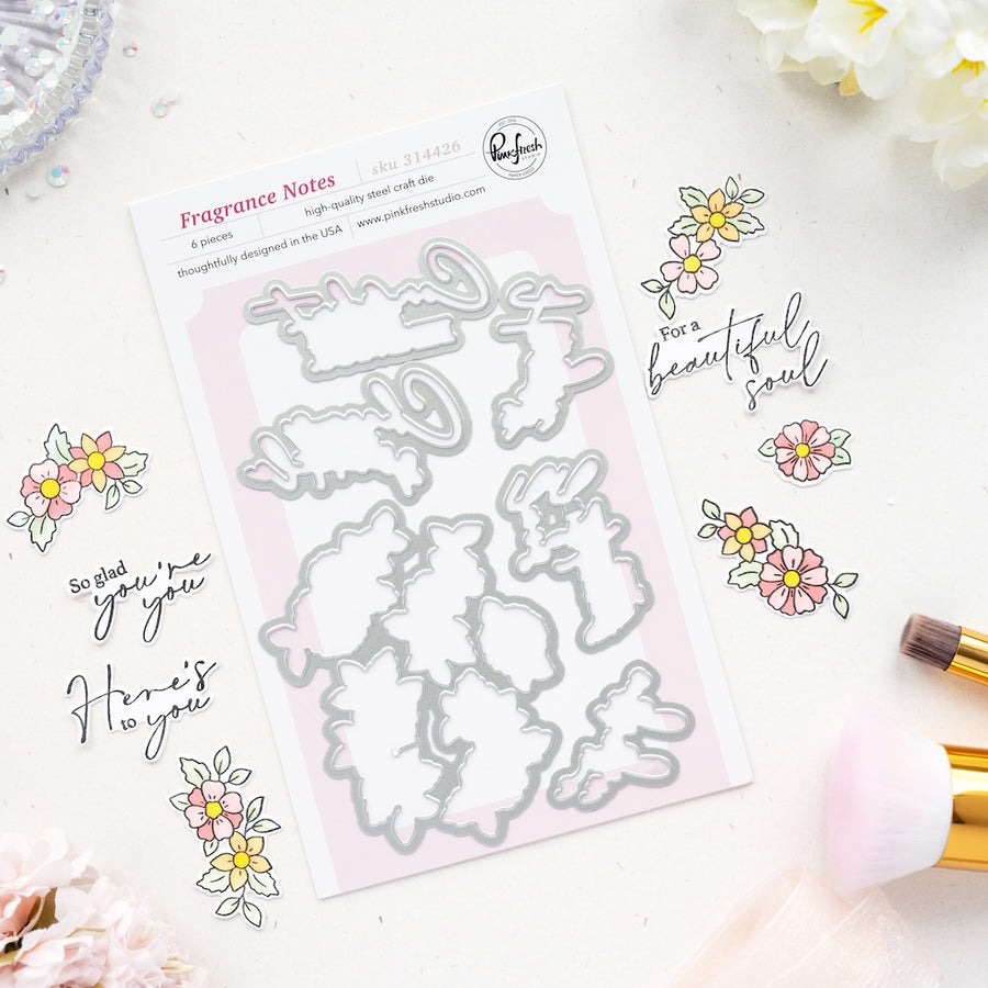 Pinkfresh Studio - Fragrance Notes Dies
