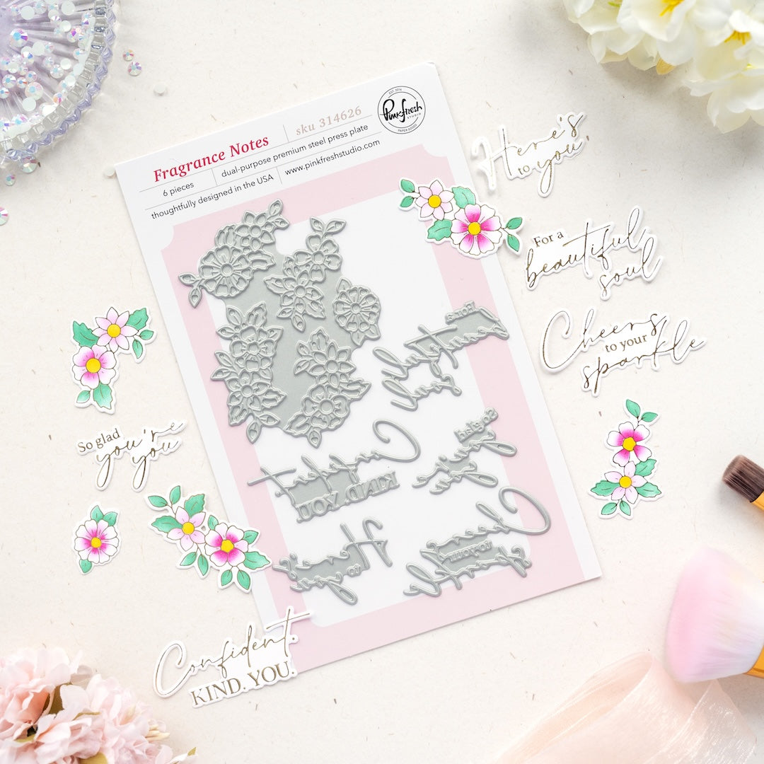 Pinkfresh Studio - Fragrance Notes Press Plates