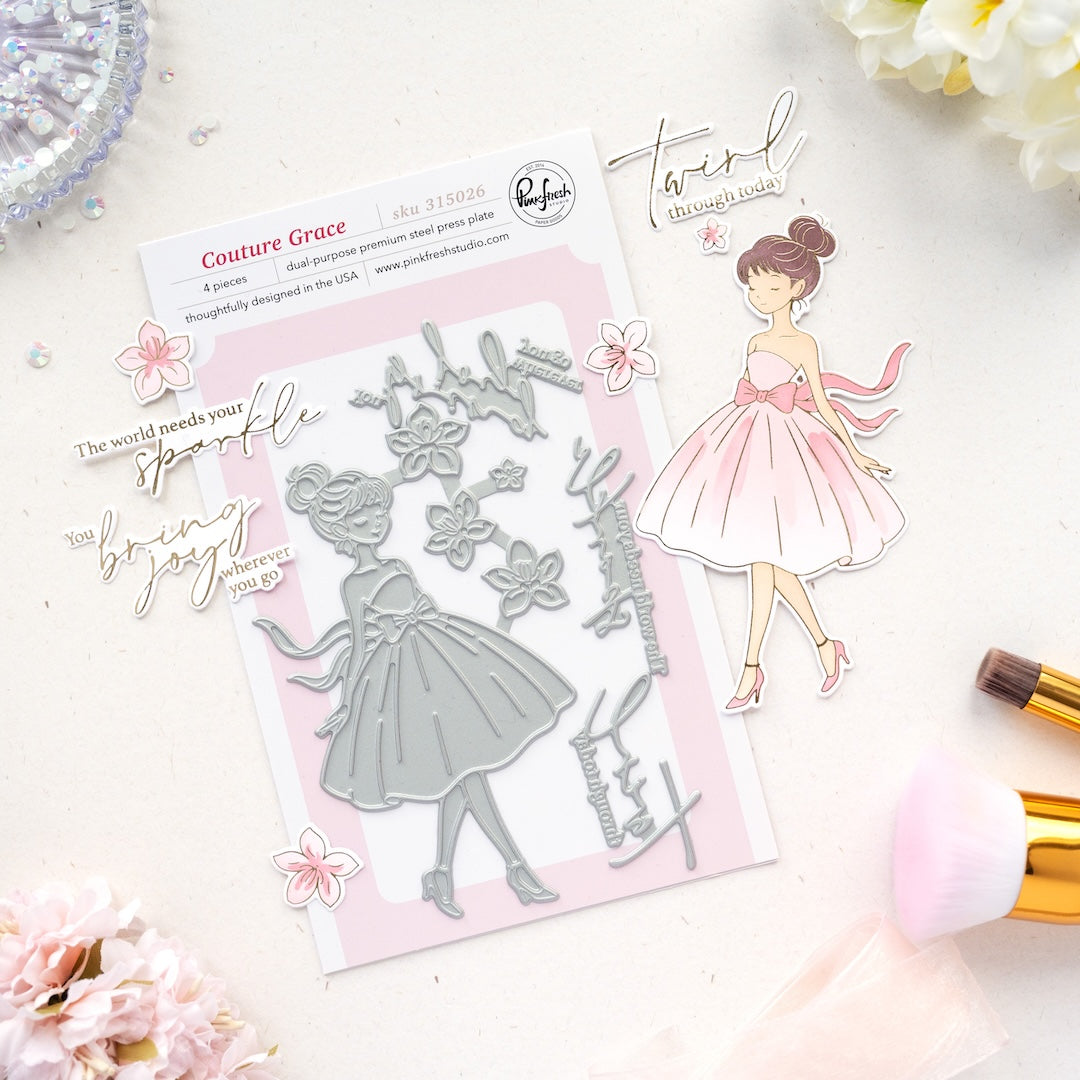 Pinkfresh Studio - Couture Grace Press Plates