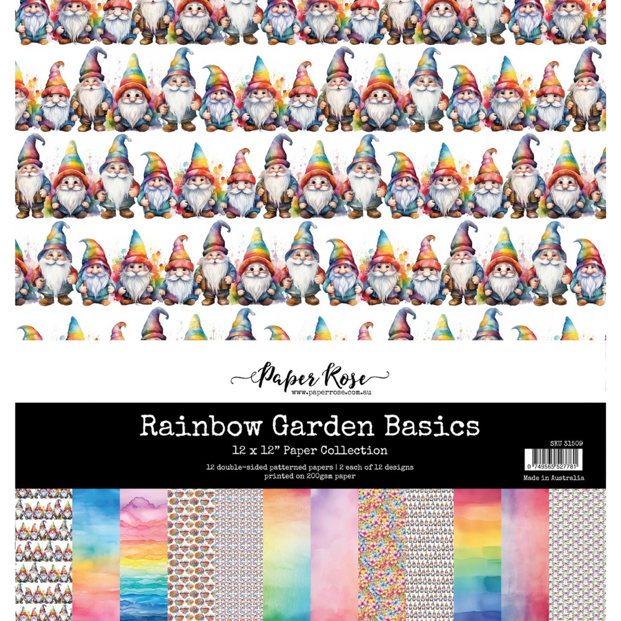 Paper Rose - Rainbow Garden Basics 12" x 12" Paper Collection