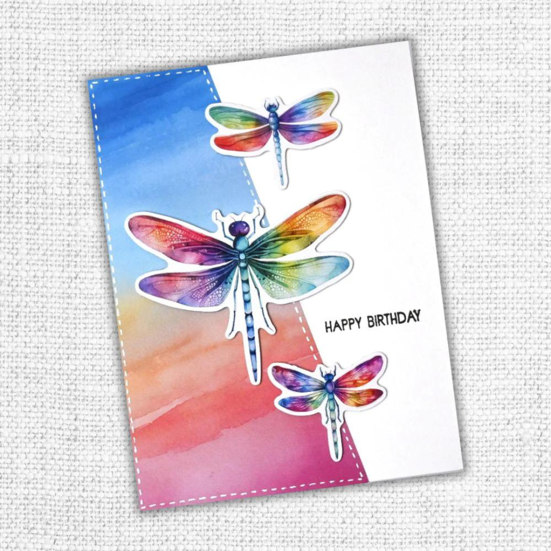 Paper Rose Studio - Rainbow Garden Insects Embossed Die Cuts