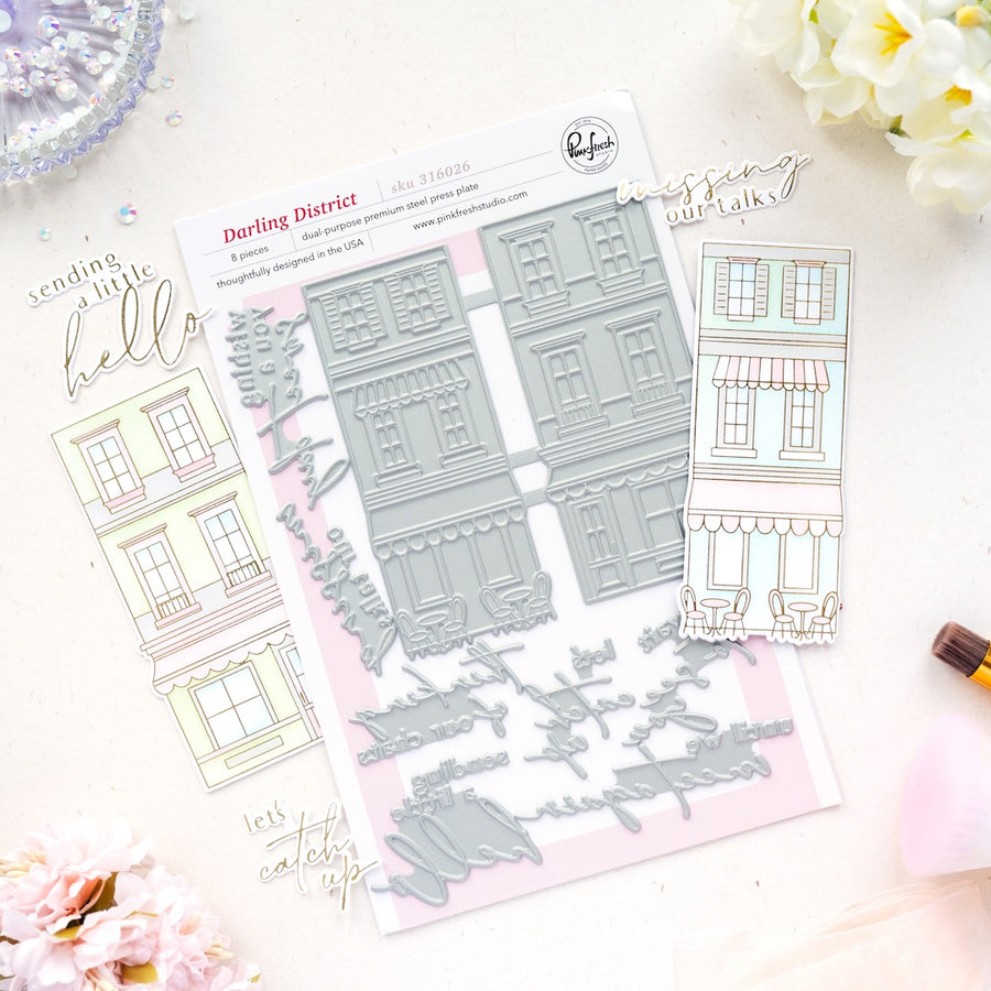 Pinkfresh Studio - Darling District Press Plates