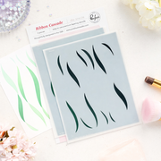 Pinkfresh Studio - Ribbon Cascade Stencils
