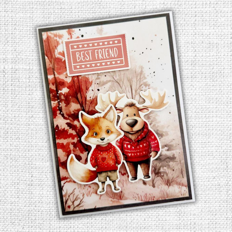 Paper Rose - Animal Love Quick Cards 1.0 6" x 8" Die Cuts & Sentiments