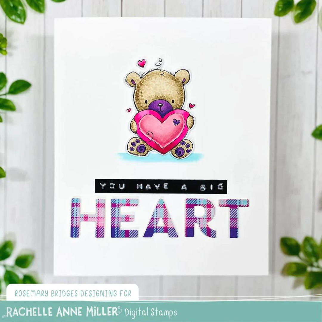 Paper Rose Studio - Valentine Bear Clear Stamp