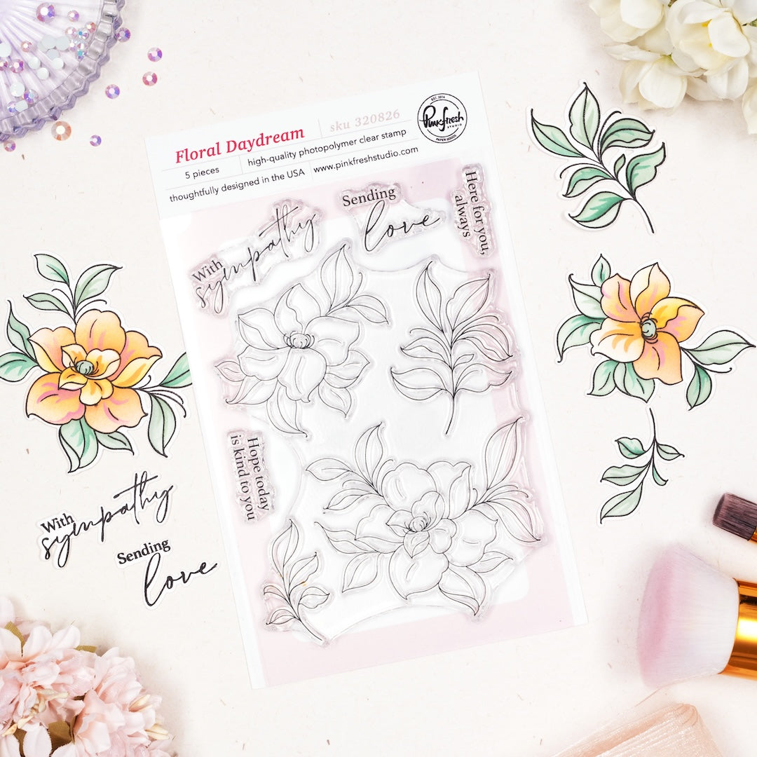 Pinkfresh Studio - Floral Daydream Stamps