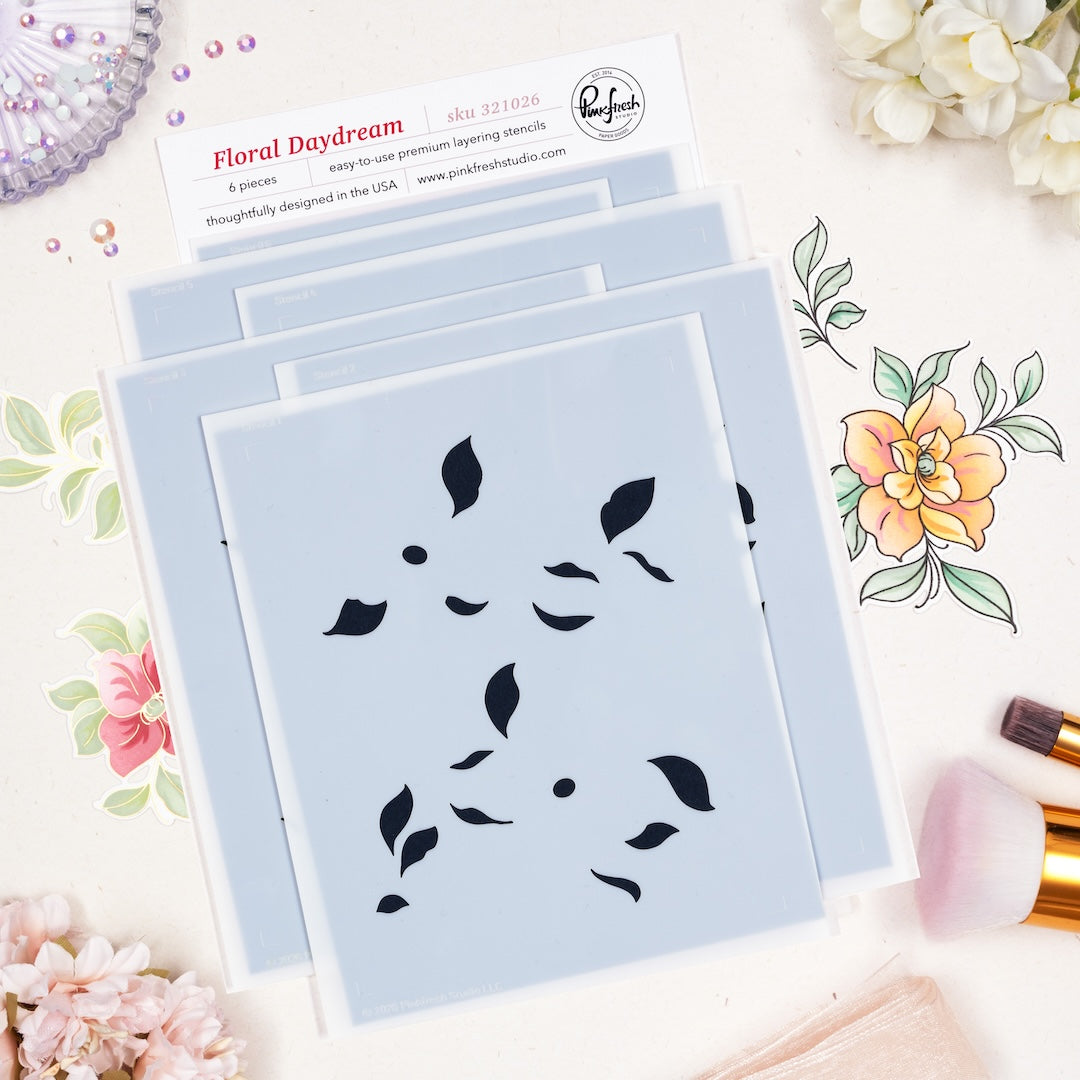 Pinkfresh Studio - Floral Daydream Stencils