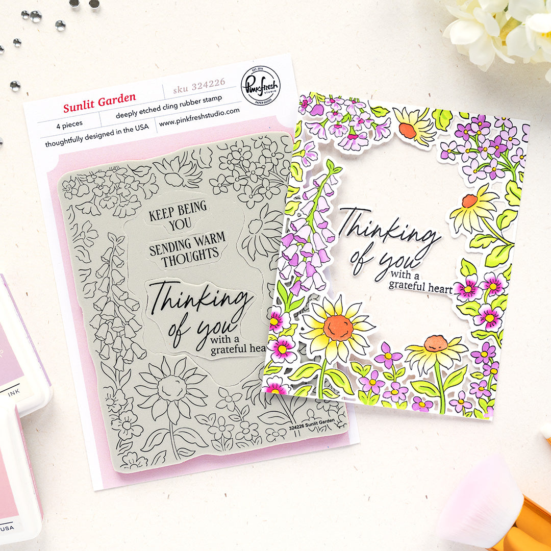 Pinkfresh Studio - Sunlit Garden Cling Stamps