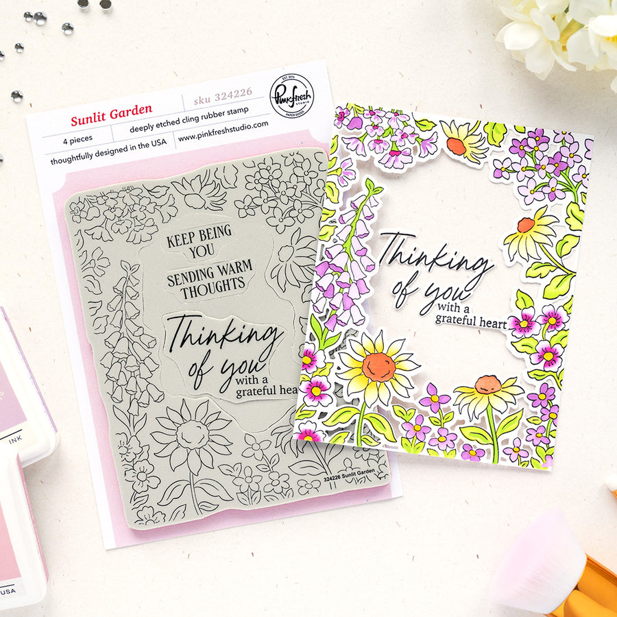 Pinkfresh Studio - Sunlit Garden Cling Stamps