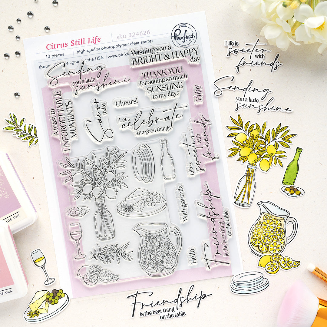 Pinkfresh Studio - Citrus Still Life Stamps