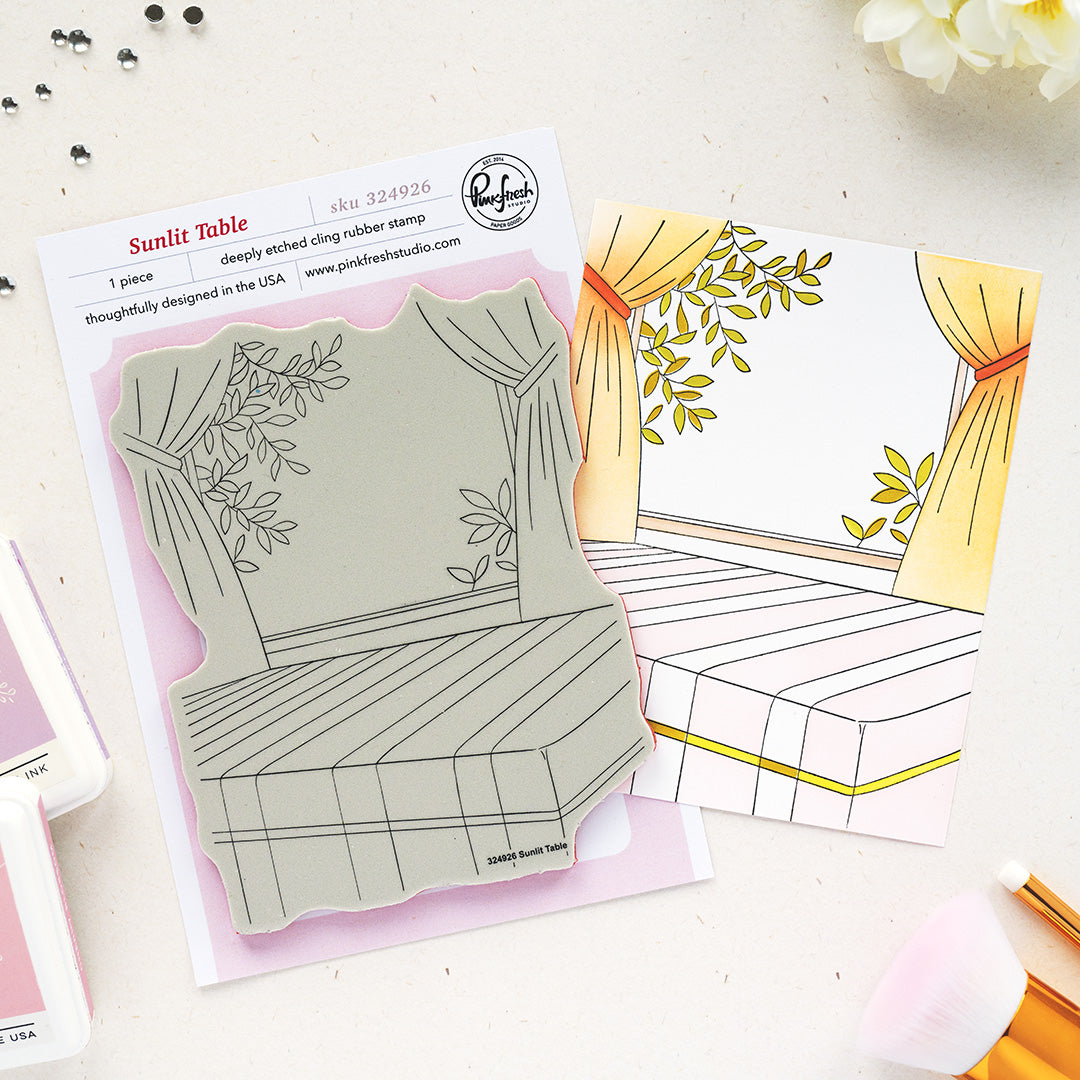 Pinkfresh Studio - Sunlit Table Cling Stamp