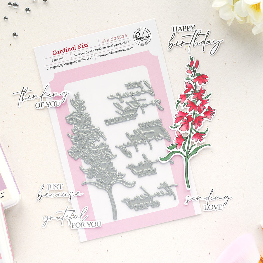 Pinkfresh Studio - Cardinal Kiss Press Plates