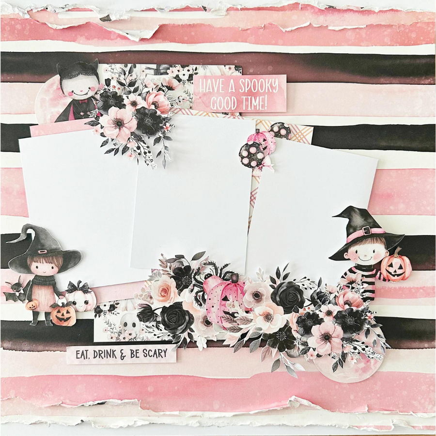 Paper Rose - Pink Halloween 12" x 12" Paper Collection