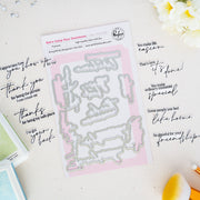 Pinkfresh Studio Retro Camp Days Sentiments Dies