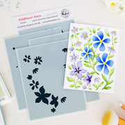 Pinkfresh Studio Wildflower Notes Stencils