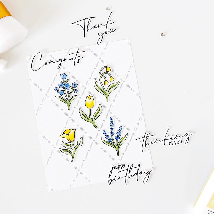 Pinkfresh Studio - Petite Florals Stamps