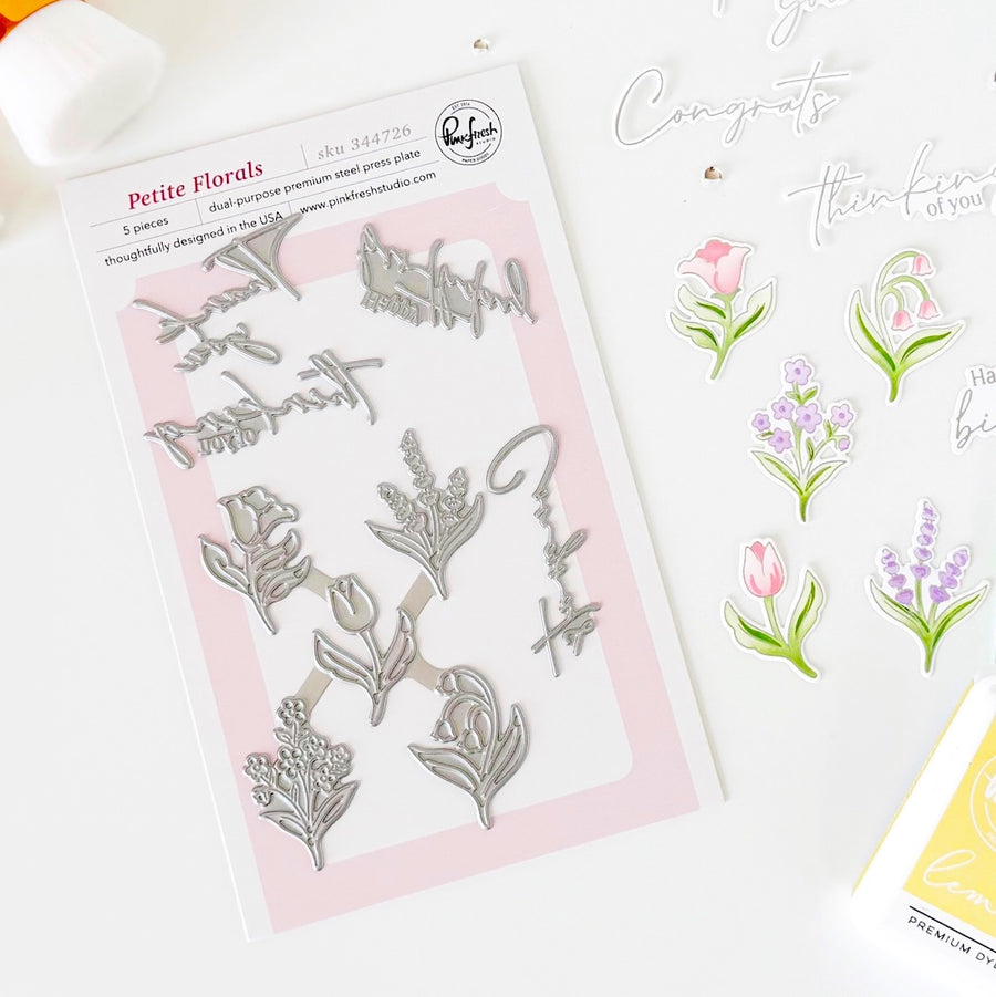 Pinkfresh Studio - Petite Florals Press Plates