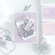 Pinkfresh Studio Dotted Chevron Coverplate die