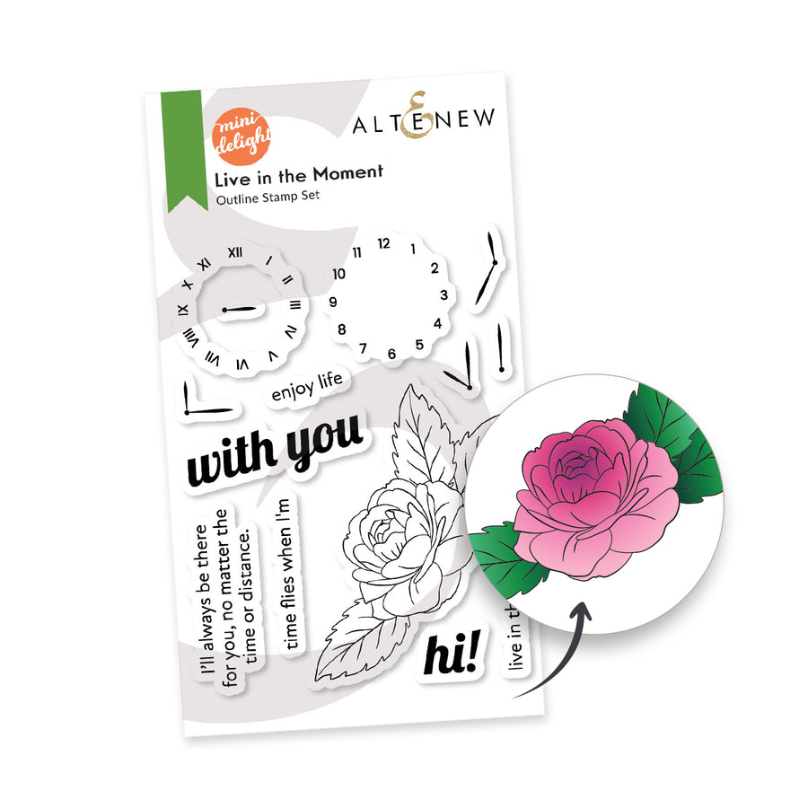 Altenew - Mini Delight: Live in the Moment Stamp & Die Set