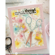 Waffle Flower - Quilted Squares Texture Die