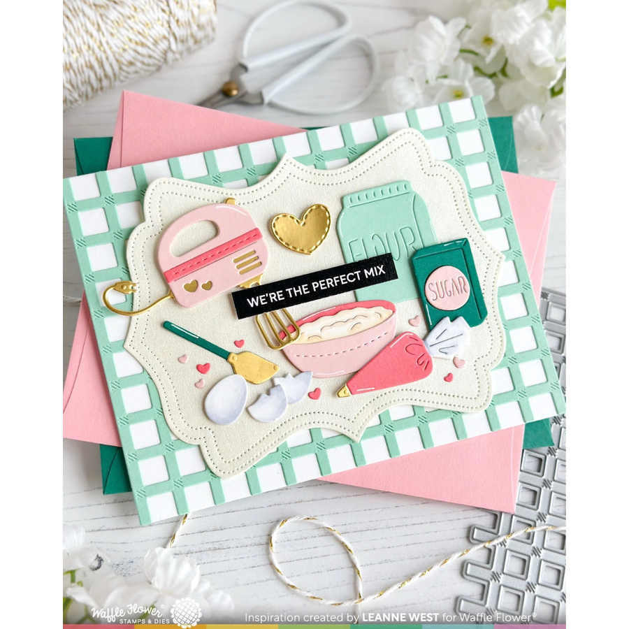 Waffle Flower - Gingham Die