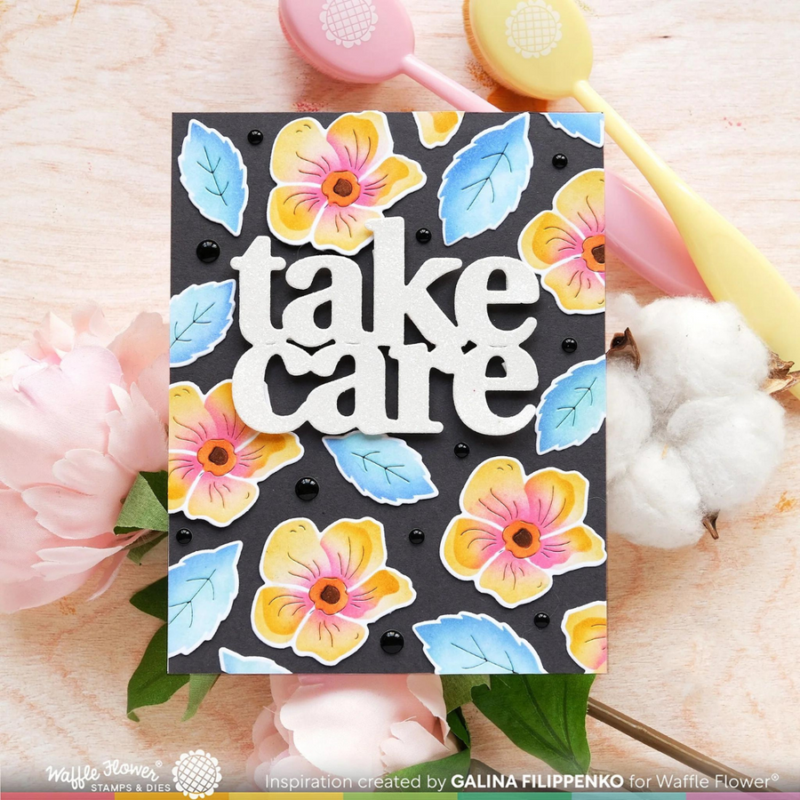 Waffle Flower - Oversized Take Care Print Die