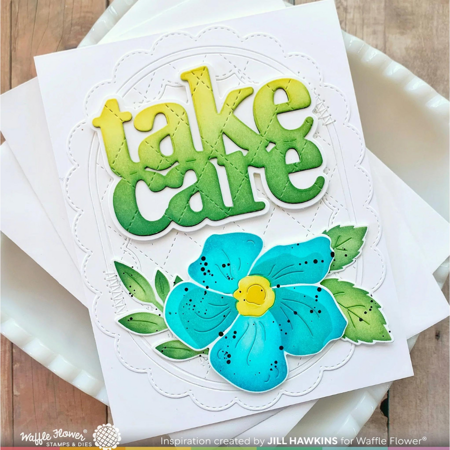 Waffle Flower - Oversized Take Care Print Die