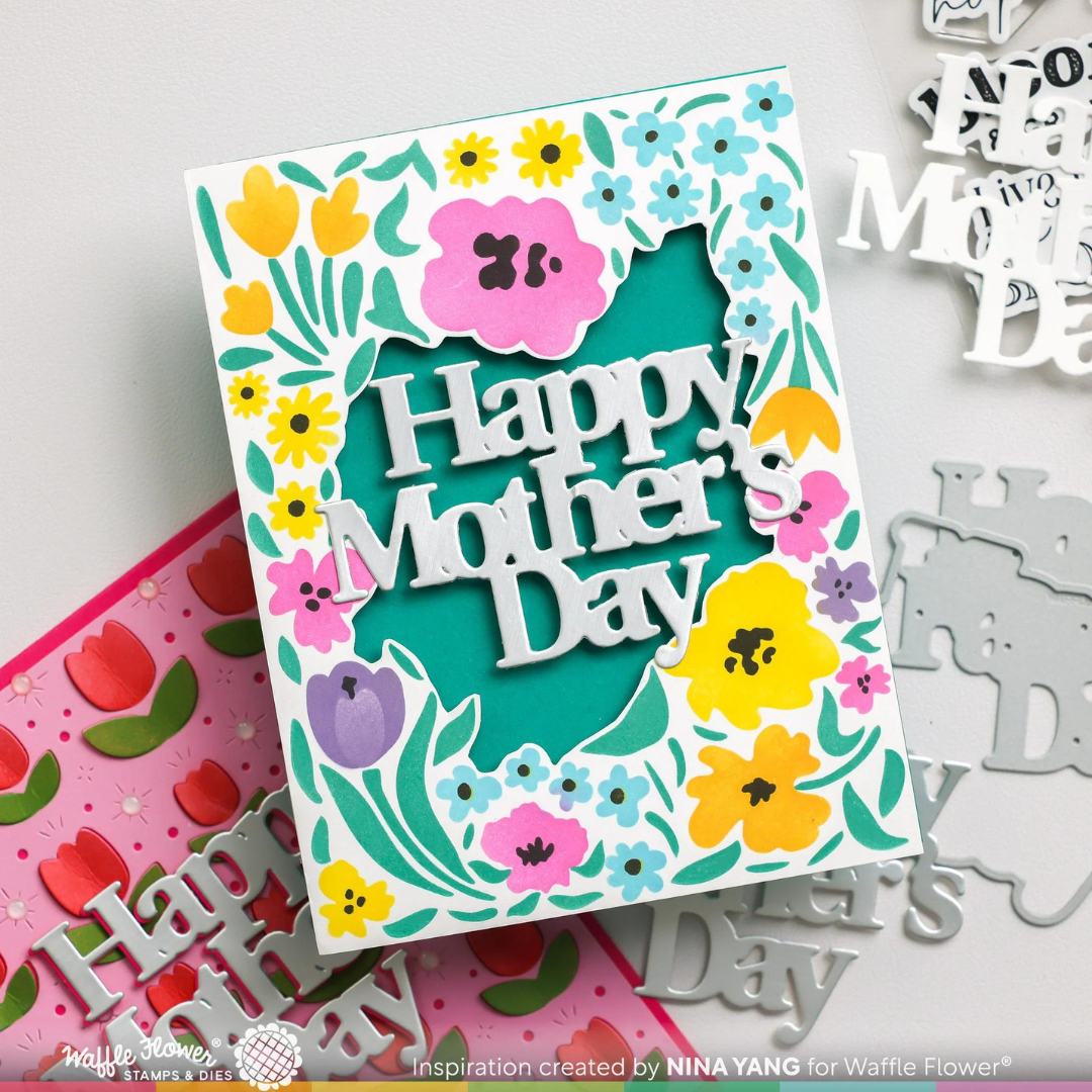 Waffle Flower - Mother's Day Word Die