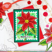 Waffle Flower - Sketched Poinsettia Matching Die