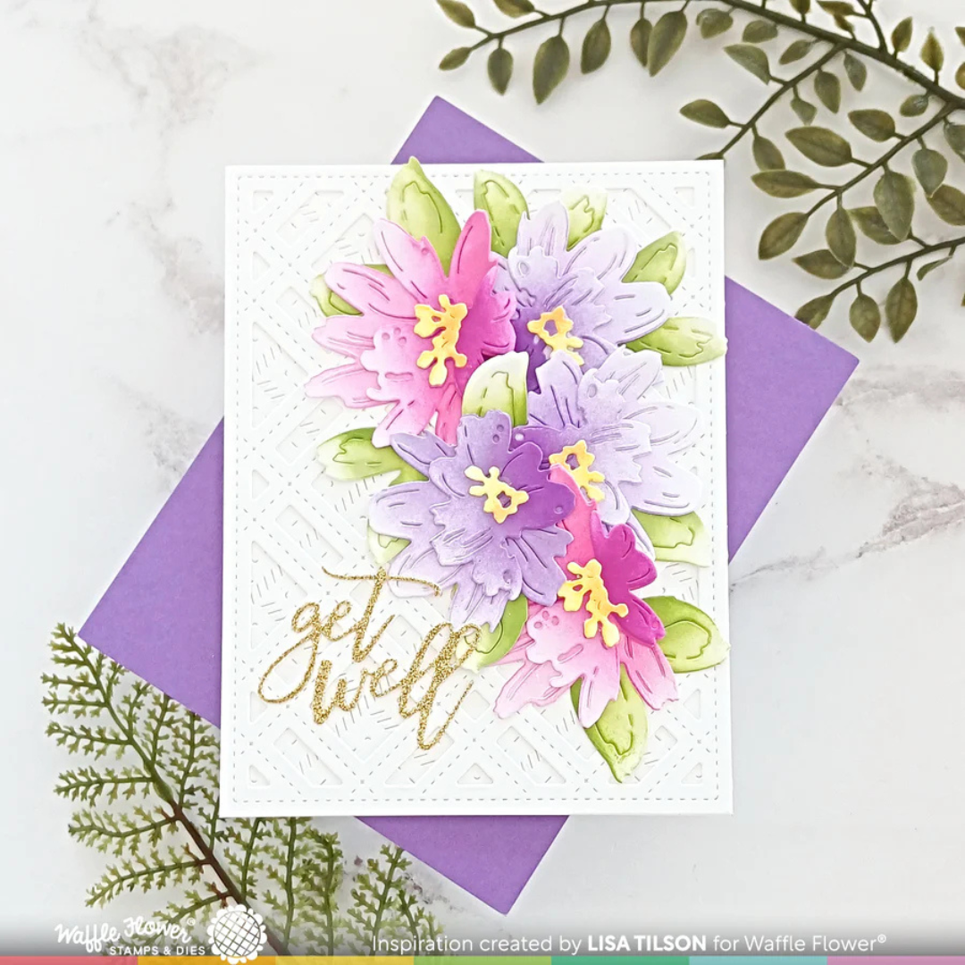 Waffle Flower - Print & Script Get Well Die