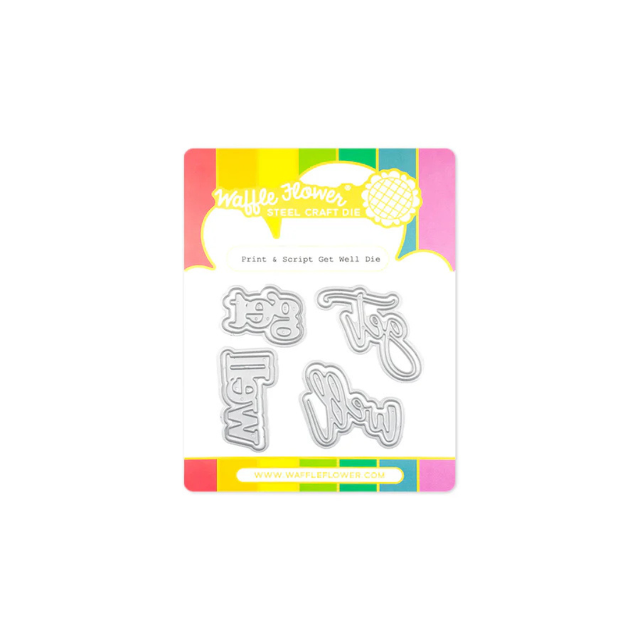 Waffle Flower - Print & Script Get Well Die