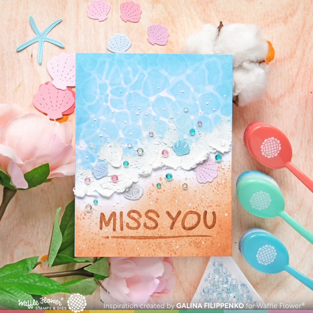 Waffle Flower - Inquisitive Seagulls Stamp Set