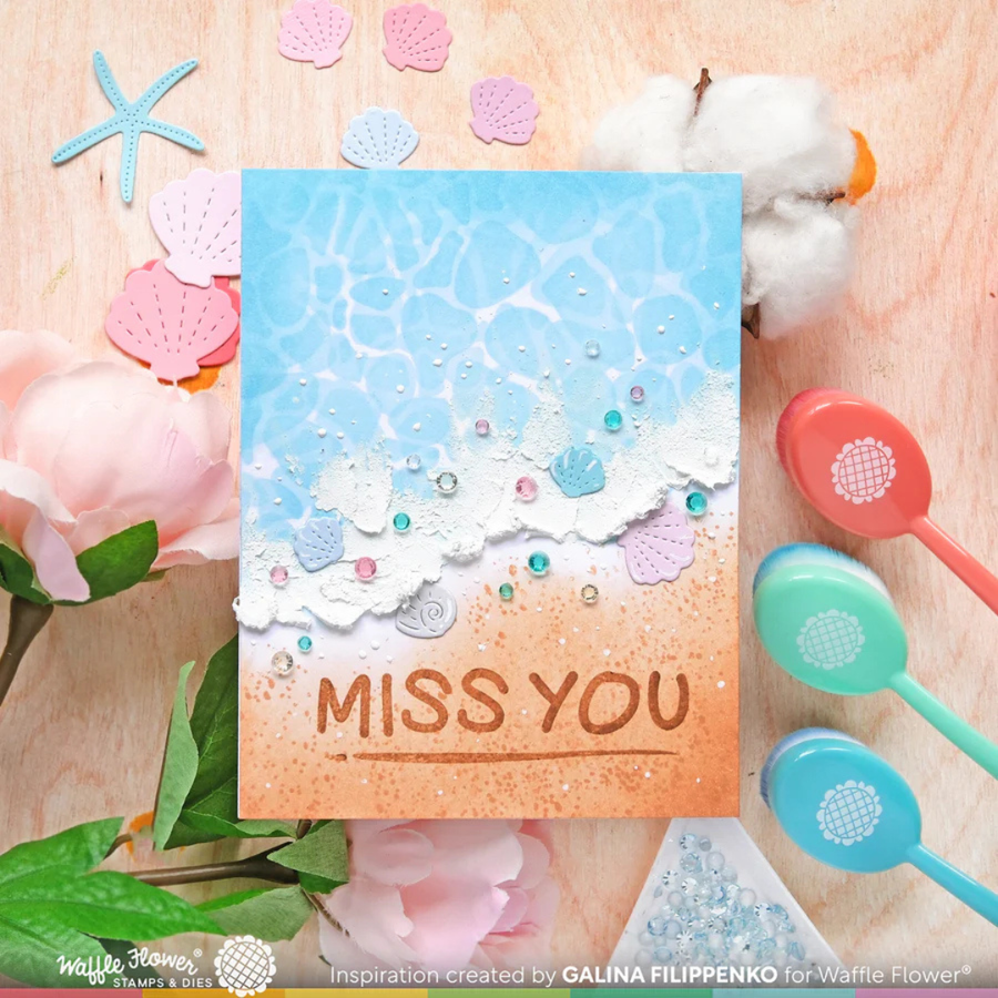 Waffle Flower - Inquisitive Seagulls Stamp Set