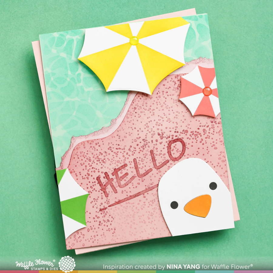 Waffle Flower - Inquisitive Seagulls Stamp Set