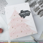 Waffle Flower - Family Christmas Sentiments Matching Die