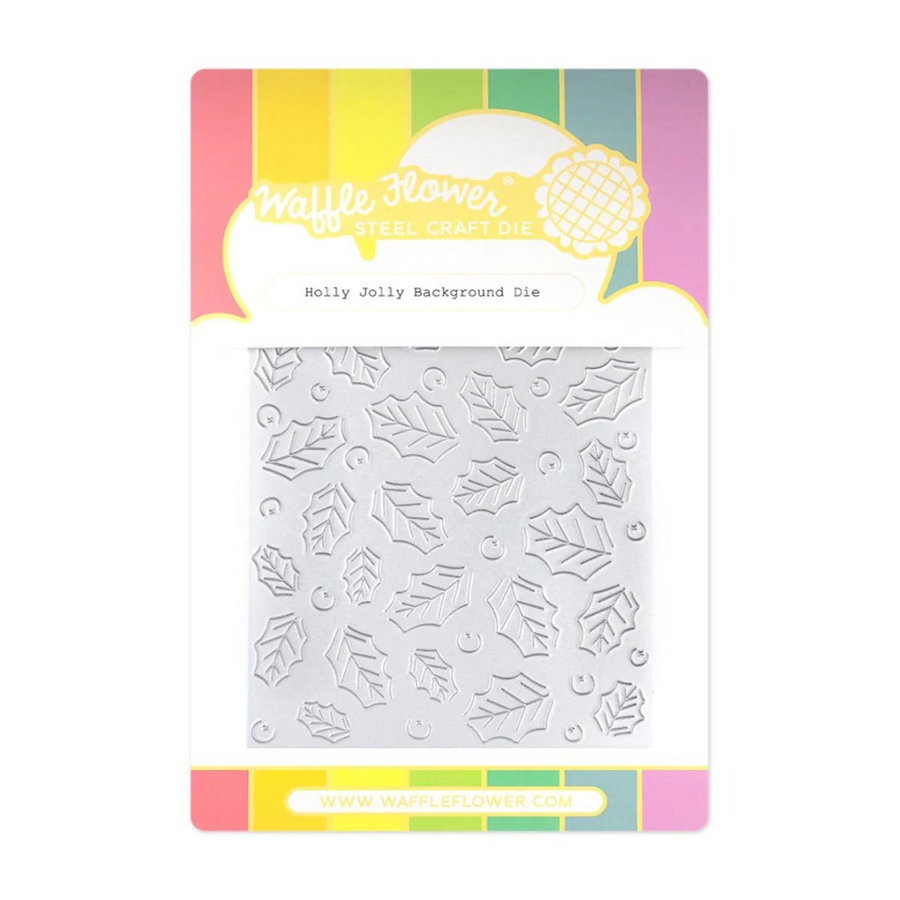 Waffle Flower - Holly Jolly Background Die