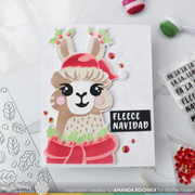 Waffle Flower - Fa-La-La Llama Sentiments Stamp Set